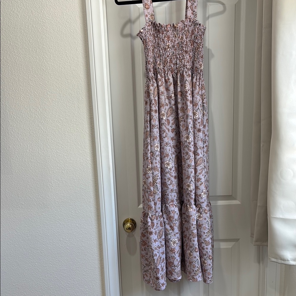 Ellison Floral Purple Maxi Dress